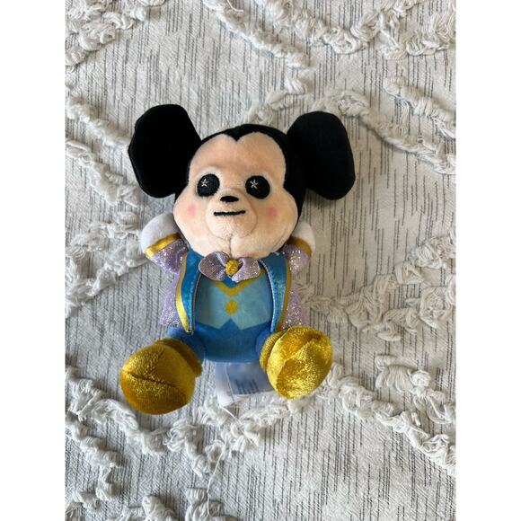 Wishables Plush Mickey Mouse and Cogsworth Clock Beauty & The Beast - Picture 2 of 6